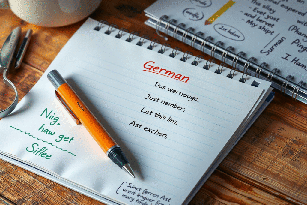 „Mein Alltag in zehn Sätzen: Deutsch schreiben für A1-Lernende“ „Mein Alltag in zehn Sätzen: Deutsch schreiben für A1-Lernende“