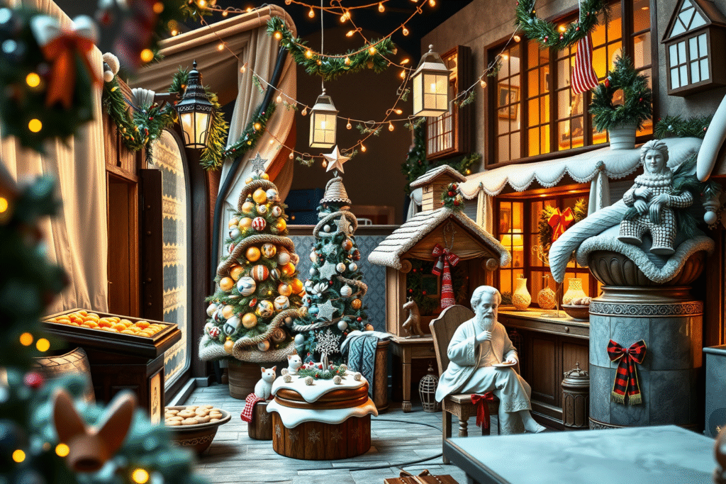 Mein erstes Weihnachten in Deutschland: Eine einfache A1-Geschichte mit Vokabeln und Dialogen“