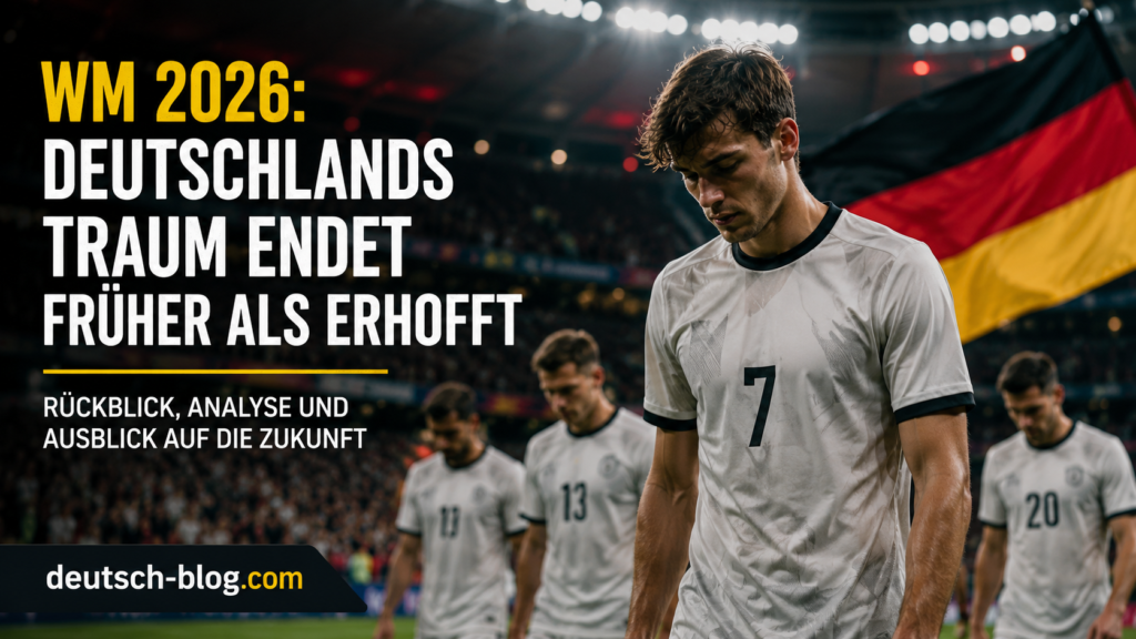 WM 2026: Deutschlands Traum endet früher als erhofft – trotzdem gibt es Gründe für Optimismus